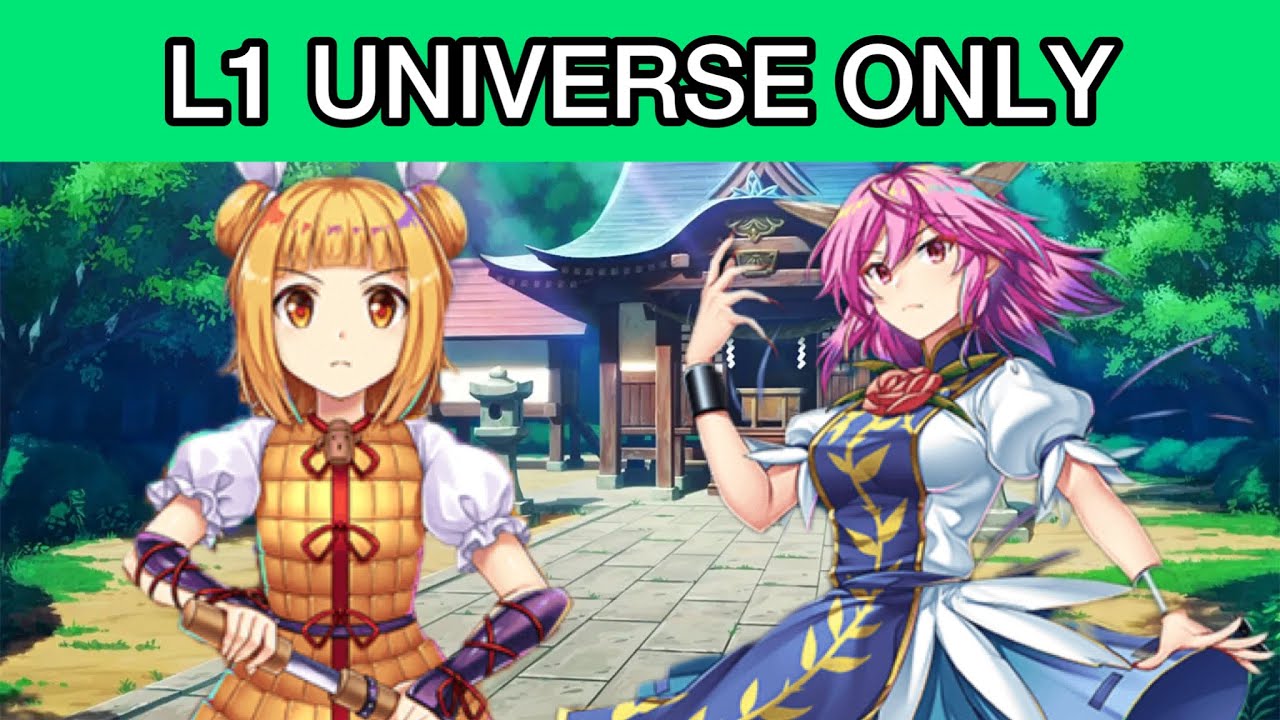 Can you beat Touhou LostWord with only L1 Characters?
