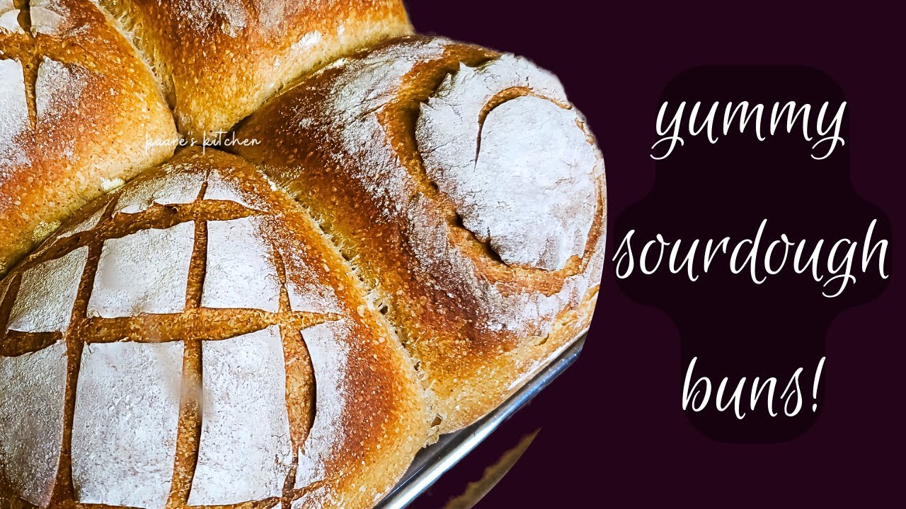 SOURDOUGH BUNS from starter to OVEN in One Day! RECIPE down below #sourdoughbaking