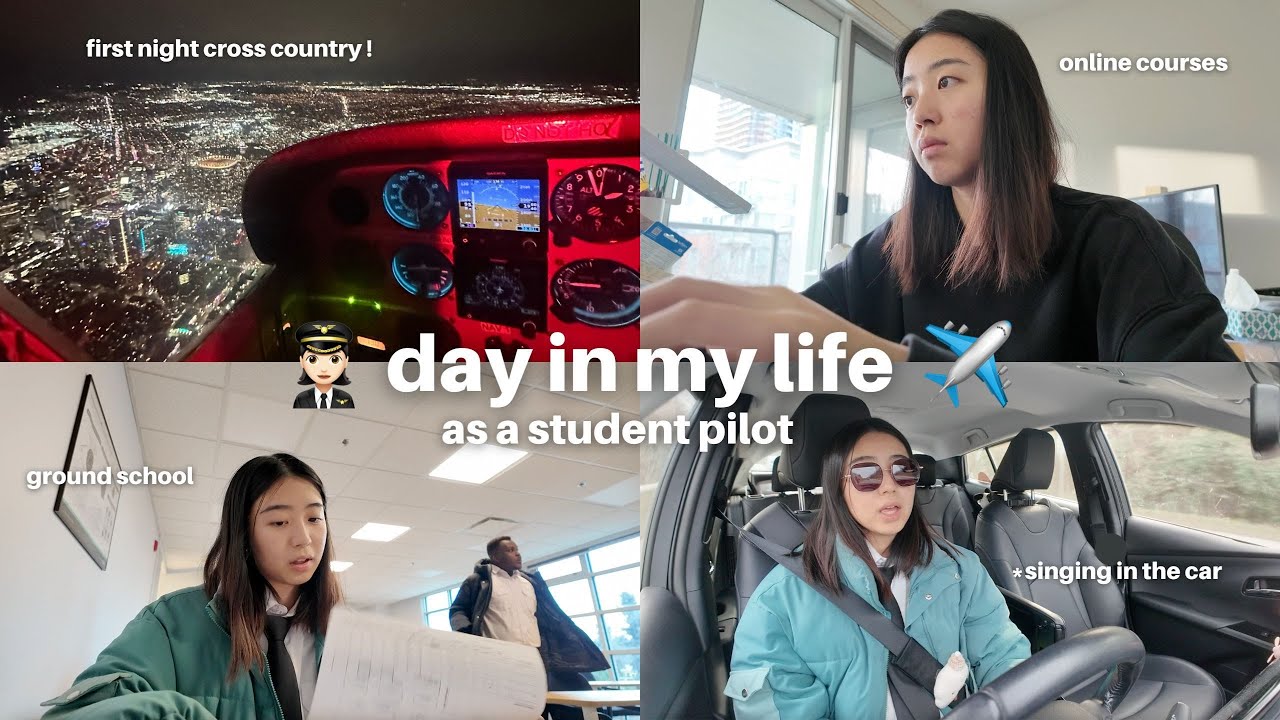 student pilot diaries✈️: day in my life, first night cross country