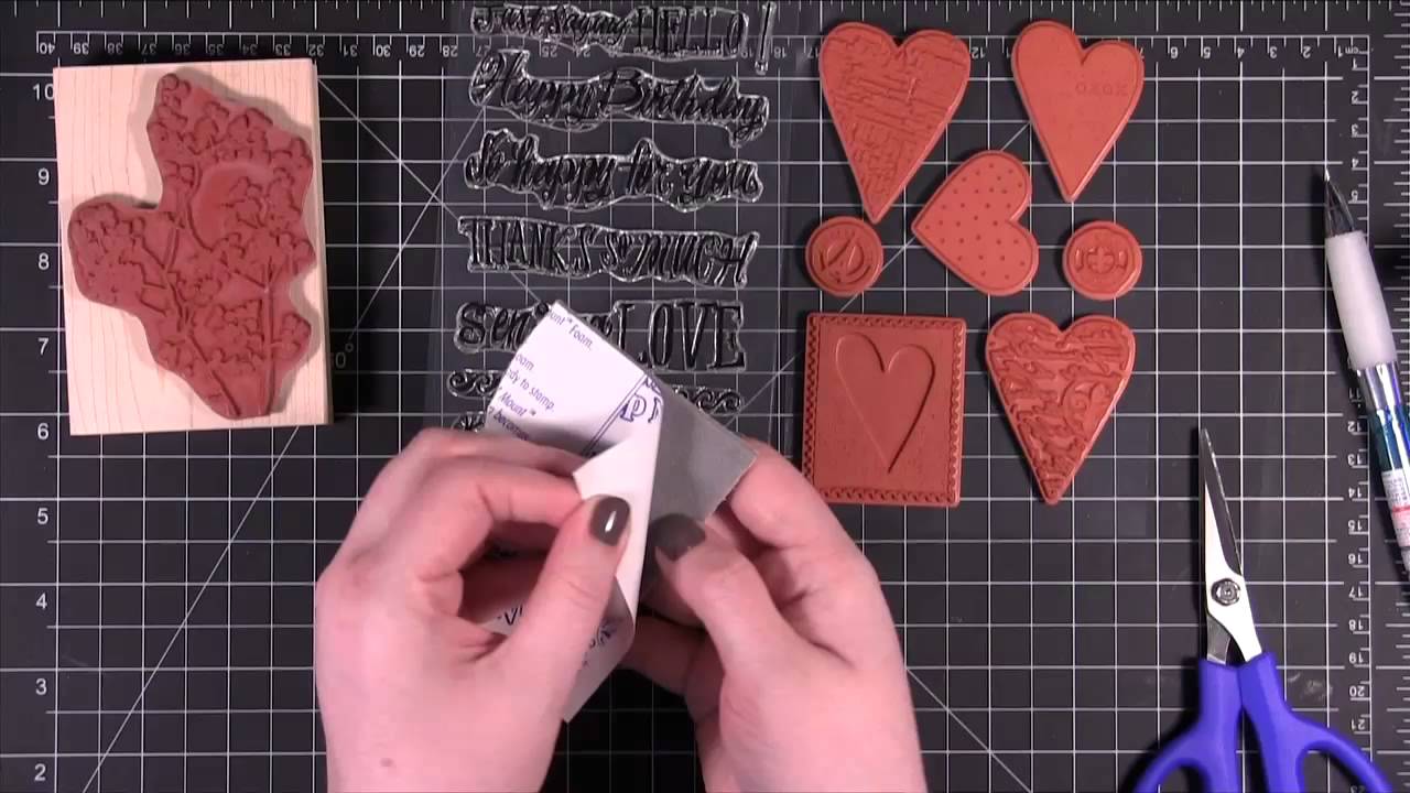 Card Making and Paper Crafting How To - Types of Stamps & How to Mount Them