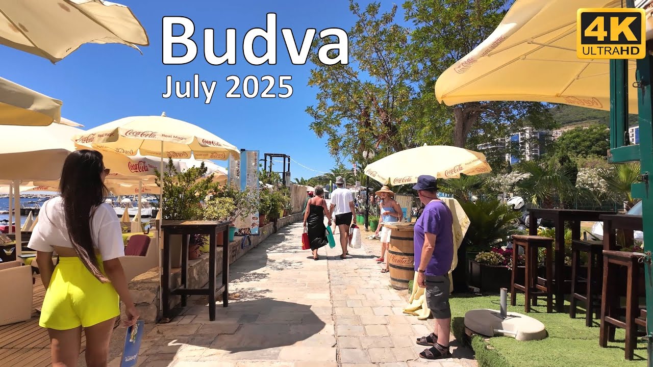 Budva🌴Montenegro🇲🇪2025🚶🏻‍♂️Walking tour📷4K60