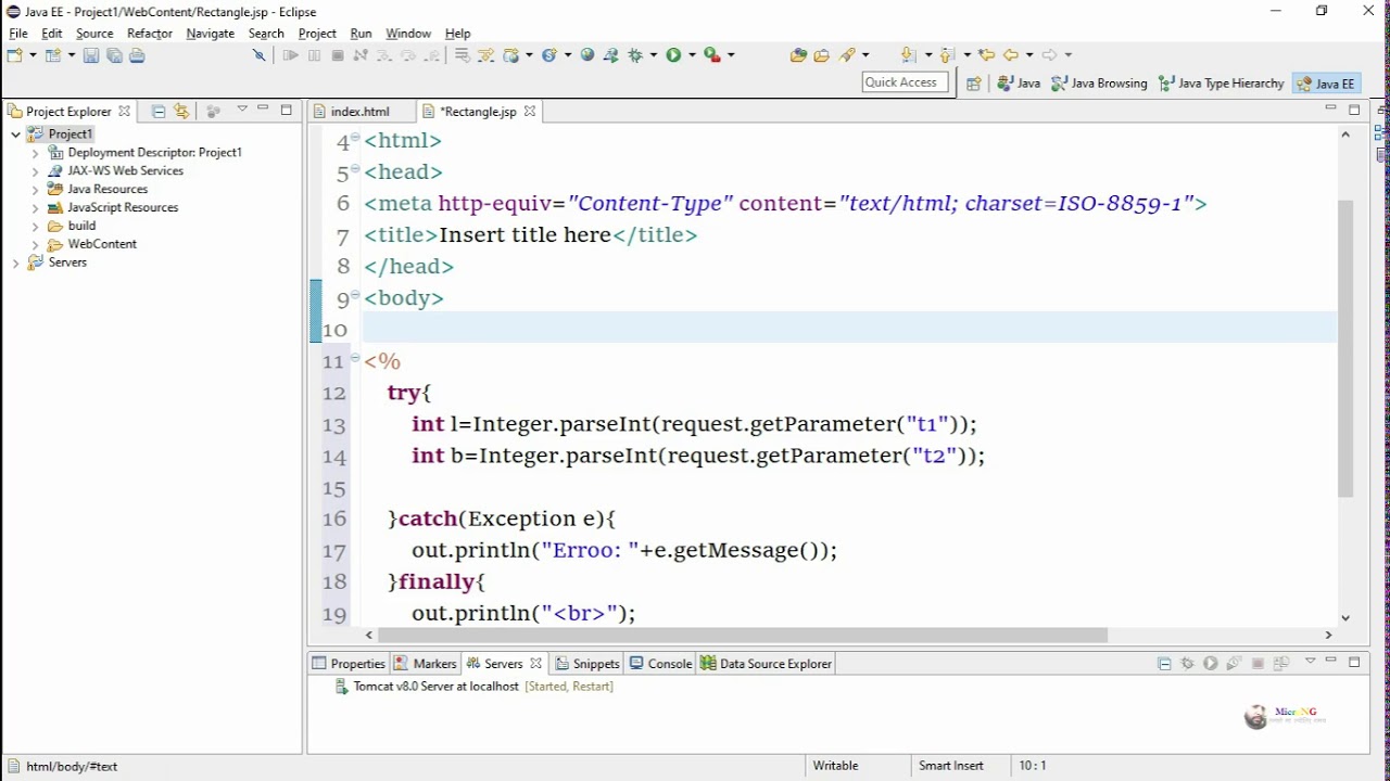 JSP Tags Scriptlet Expression Declaration | servlet and jsp tutorial for beginners
