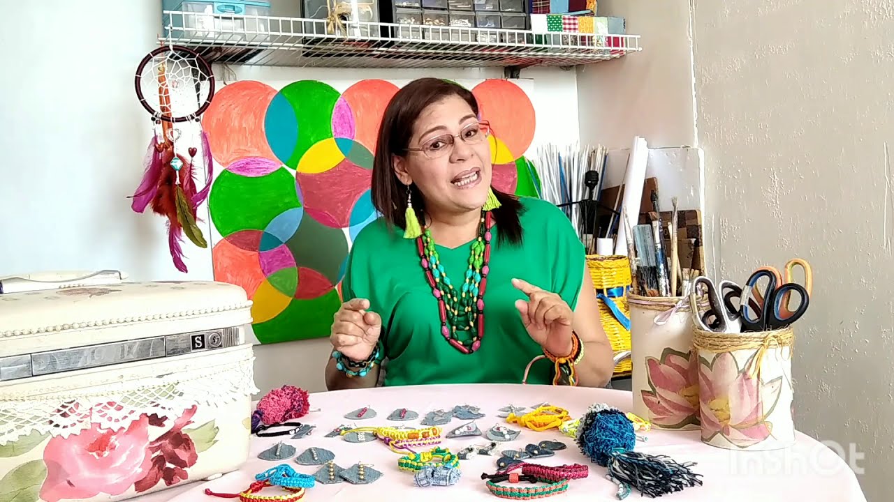 Zarcillos con tela de jeans o mezclilla