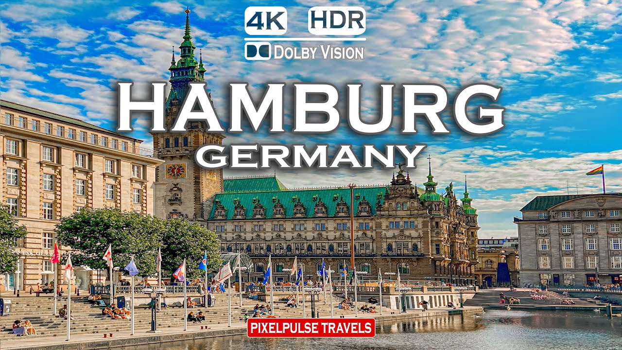 Hamburg🇩🇪Germany | Amazing City Walking Tour in 4K 60fps HDR | 2024