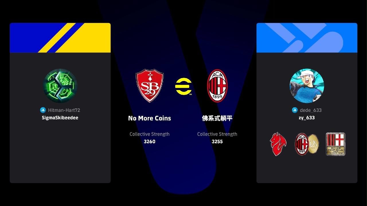 eFootball Unlimited - Smart Assist Fail. 3255 God Squad vs 3260 God Squad.
