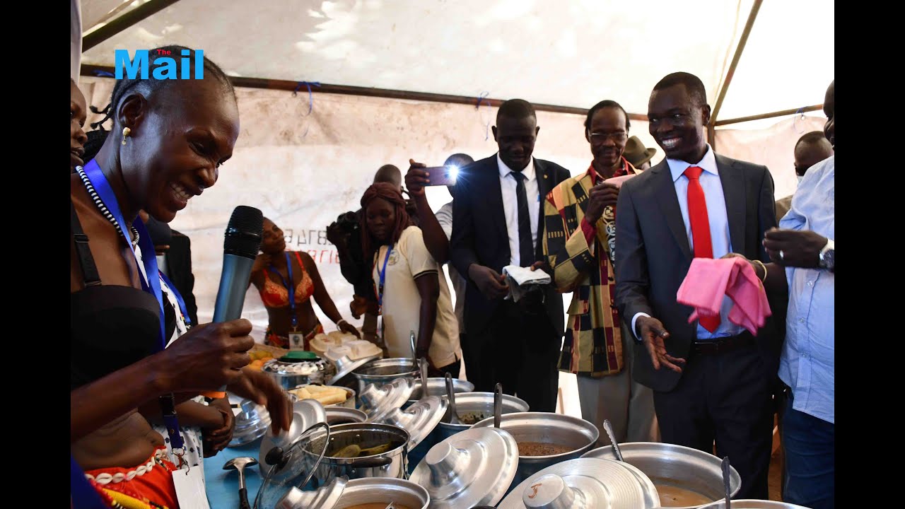 The Commissioner of Juba County, Hon. Charles Joseph Wani at Bari culture day in juba Na Bari