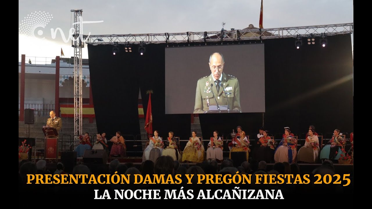 Gala presentación DAMAS ALCAÑIZ Y PREGÓN FIESTAS 2025