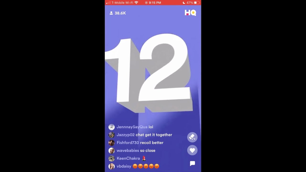 NEW Final Question Music on HQ Trivia! ($5,000/$1.05) August 18th 9PM ET