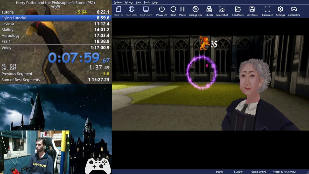 HP1 PS1 - Any% - 1:16:19