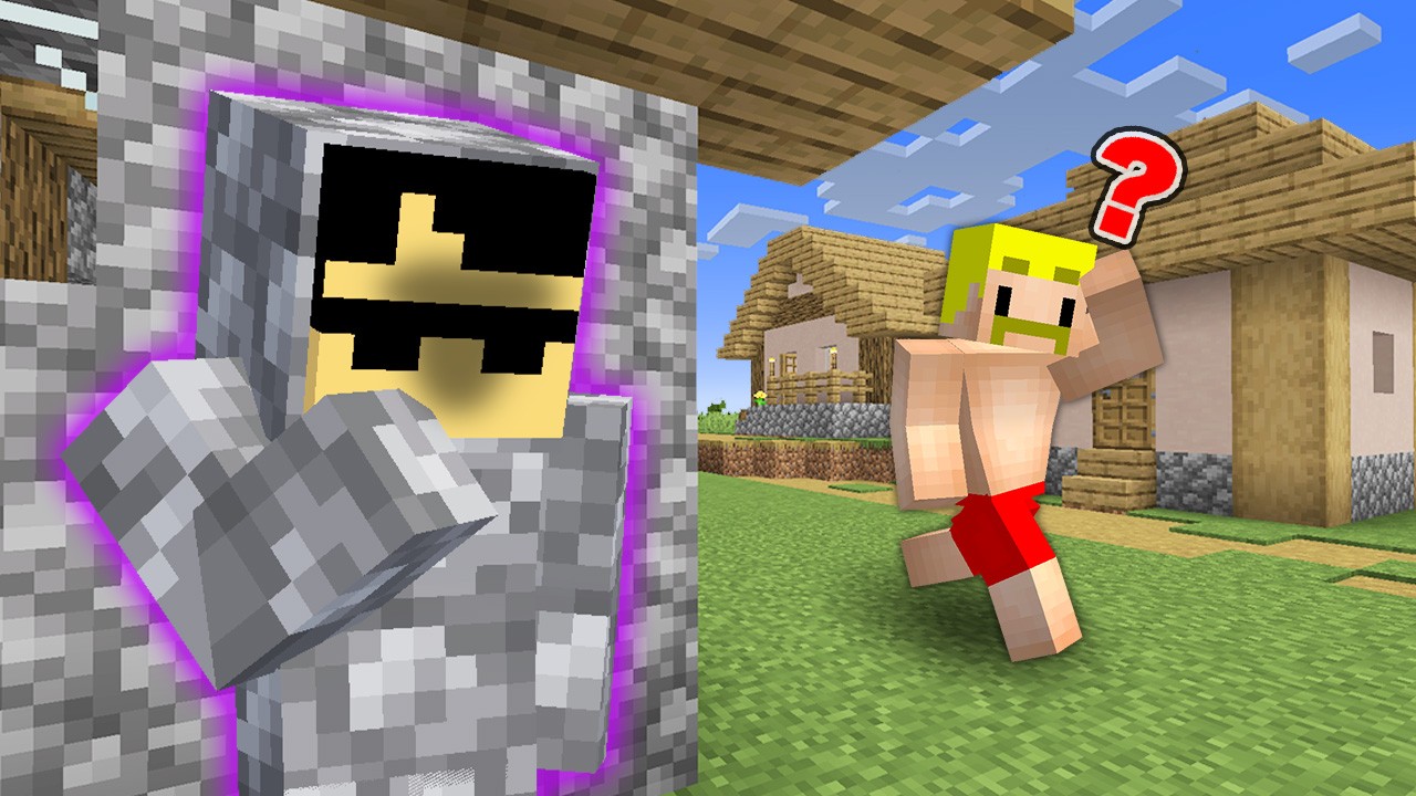 【マイクラ卑怯道】自分だけ迷彩装備でPvPをすれば絶対勝てる説！