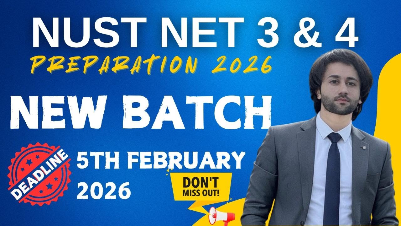 NUST NET 3 Test Preparation 2026 I NUST NET 4 2026 Preparation I How to Prepare NUST Entry Test 2026