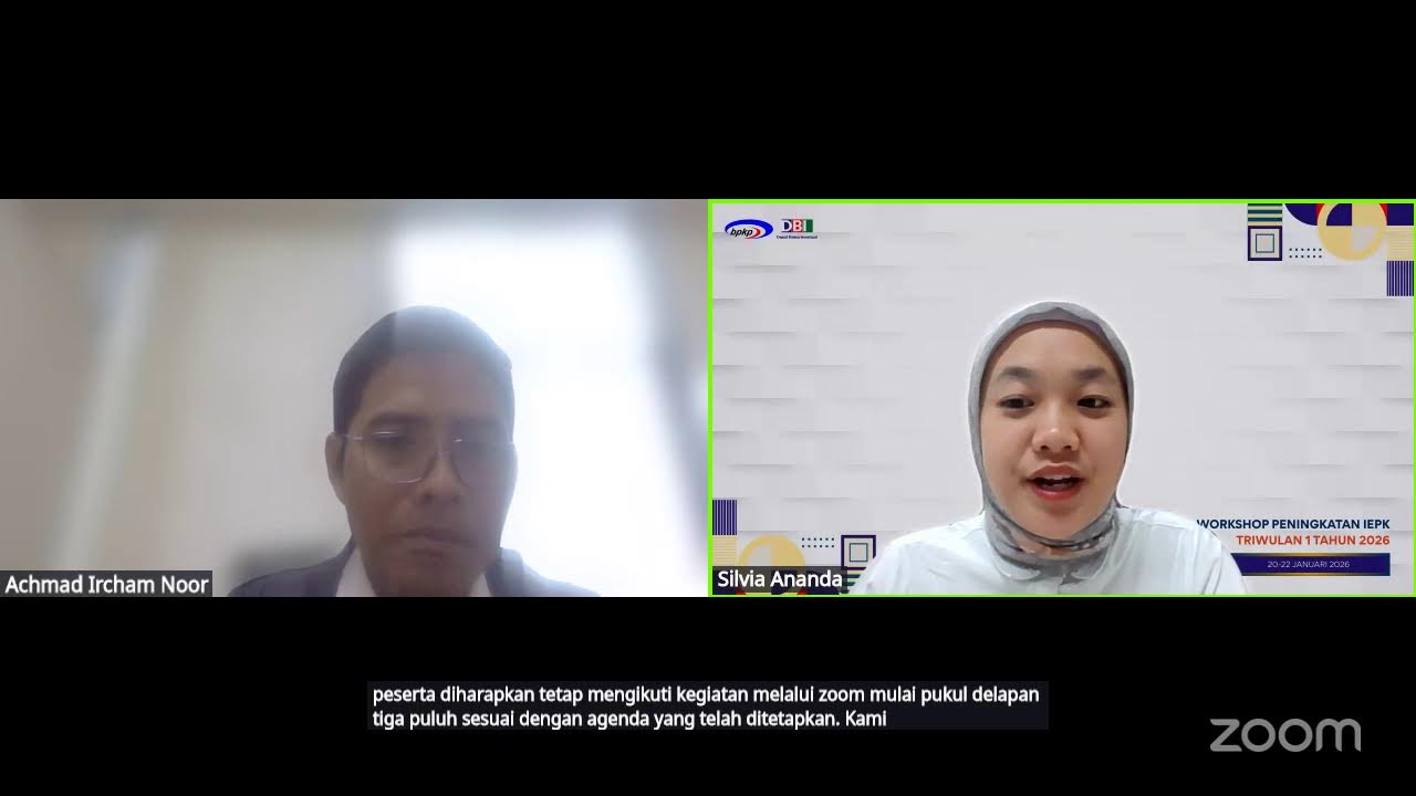Workshop Peningkatan IEPK Triwulan I Tahun 2026 Hari 1
