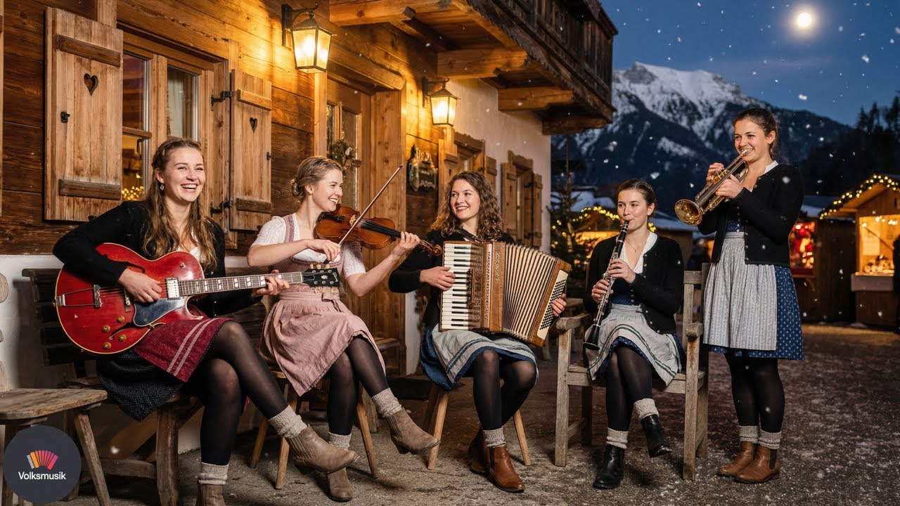 🎷❄️ Winterruhe Volksmusik & Schlager 2025  🌄💫 Friedliche Alpenmelodien 🌙