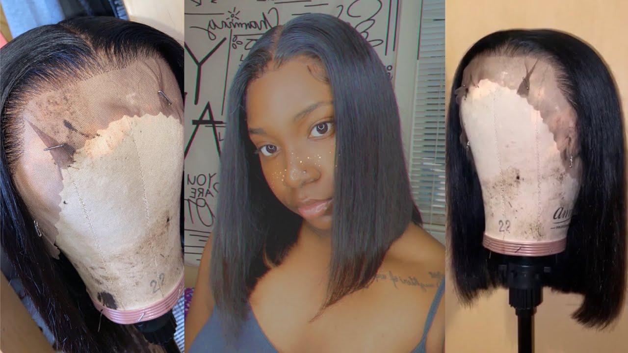Start To Finish Wig Install | Blunt Cut Bob | $50 Affordable Amazon Wig