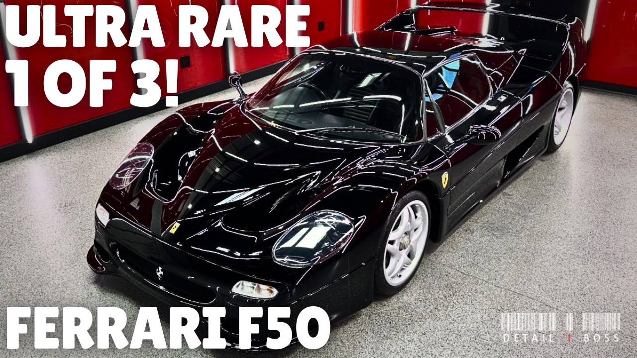 Detail BOSS: 1 of 3 Black Ferrari F-50 PPF Detail and Ceramic Coating
