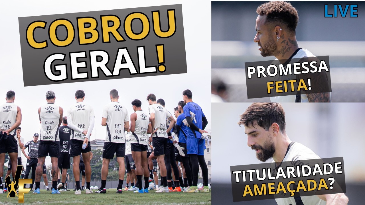 CUCA COBRA JOGADORES DO SANTOS / NEYMAR SE DESCULPA E FAZ PROMESSA / MUDAN&Ccedil;AS PARA DOMINGO