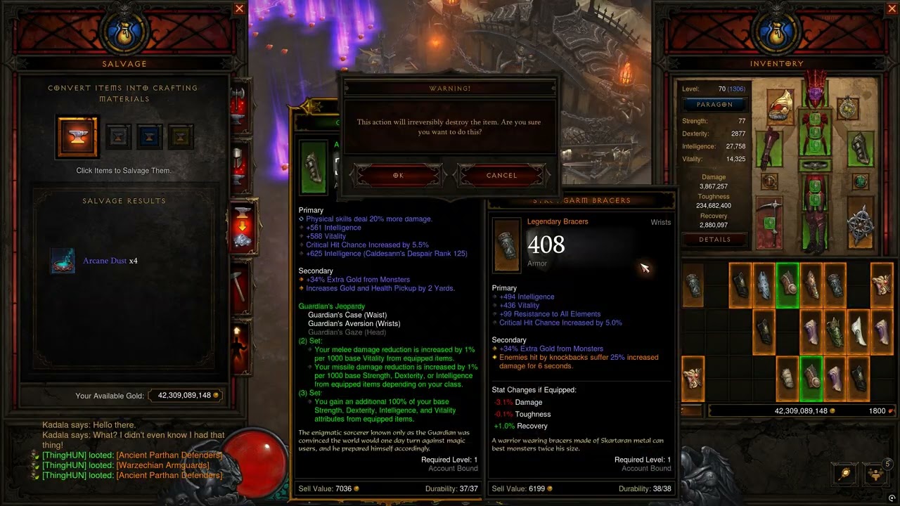 Diablo III 106 x Act 1 Bounty bag opening for Royal Grandeour in Season 37