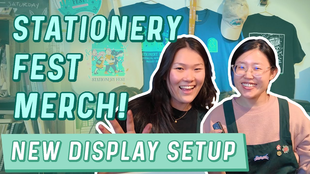 Setting Up a New Merch Display! Stationery Fest Items Explained