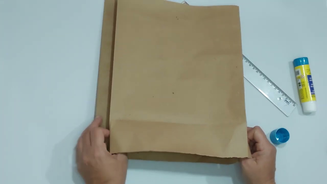 Como fazer uma sacola de papel kraft