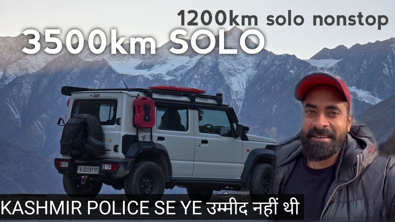 3500 km solo trip khatam || last Day 1200 km nonstop Drive in Jimny|| police se ye ummed nahi thi