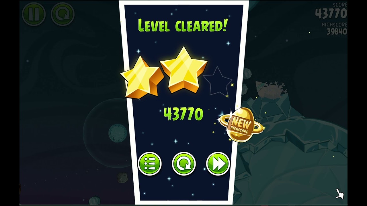 ANGRY BIRDS SPACE LEVEL 32