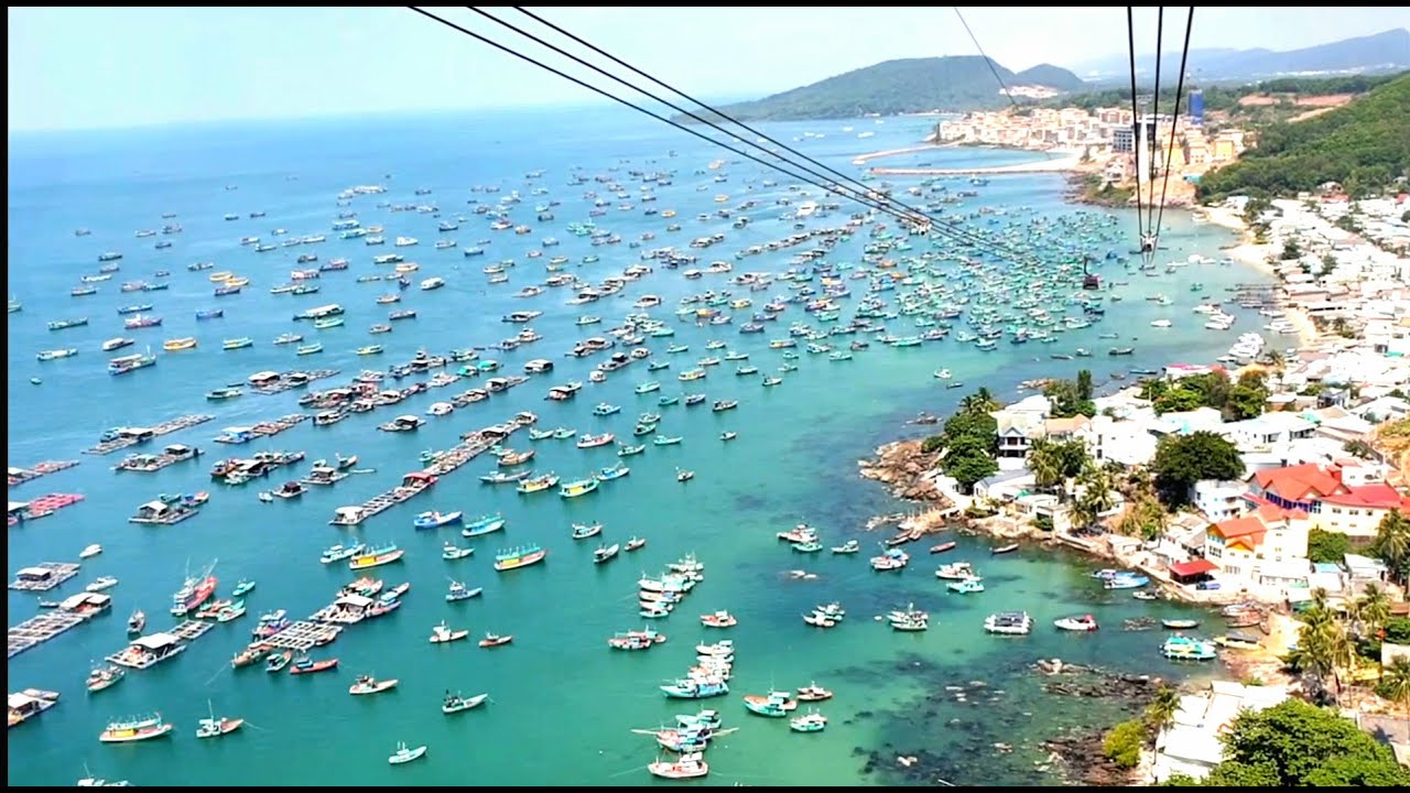 THE LONGEST OVER SEA CABLE CAR IN THE WORLD -VIETNAM