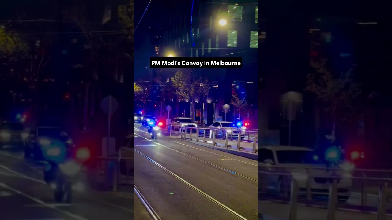 Modi Convoy in Melbourne, Australia