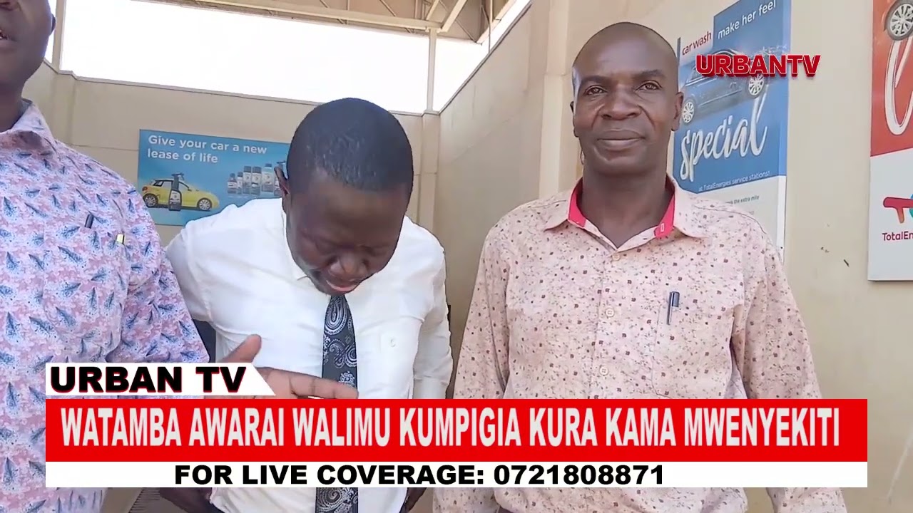 AUGUSTINE WATAMBA AWARAI WALIMU WAMPIGIE KURA  KATIKA UCHAGUZI UJAO