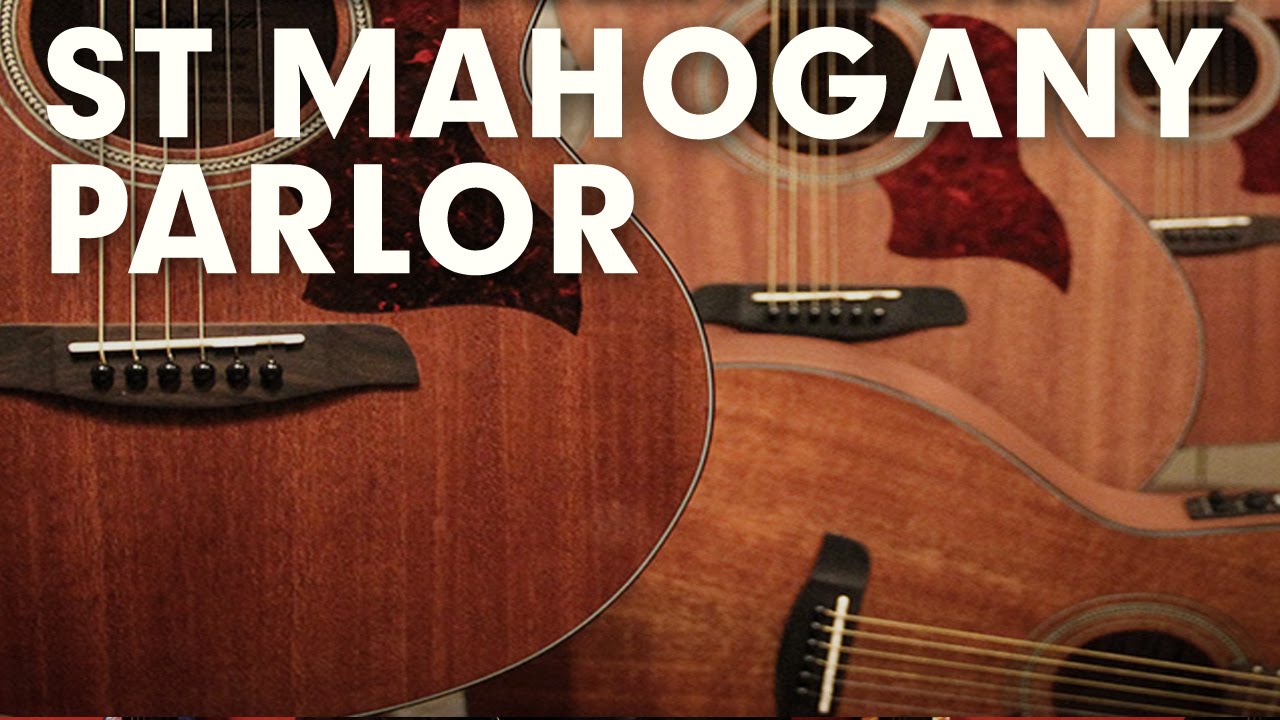 Sawtooth Mahogany Parlor Acoustic Electric Guitar Demonstration