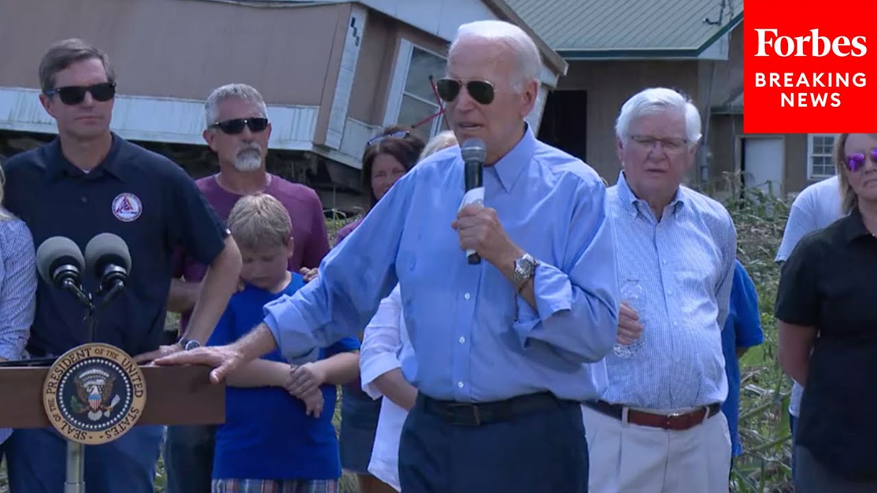 JUST IN: President Biden Visits Eastern Kentucky Following Deadly Flooding