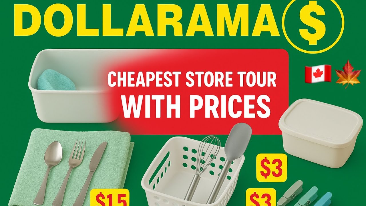 🏠💲Dollarama Home Essentials Haul 🇨🇦 | Cutlery, Baking, Laundry & Storage Must-Haves ✨| With prices 