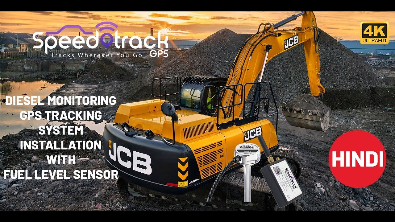 🆕JCB Poclain Excavator Speedotrack GPS Diesel Monitoring Fuel Sensor Installation 99.5% Accuracy HIN