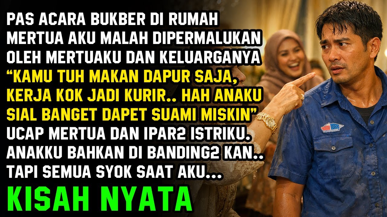 SUAMI KURIR DIREMEHKAN SAAT BUKBER, IDENTITAS SUAMI TERUNGKAP AKHIRNYA MEREKA MENYESAL SEUMUR HIDUP!
