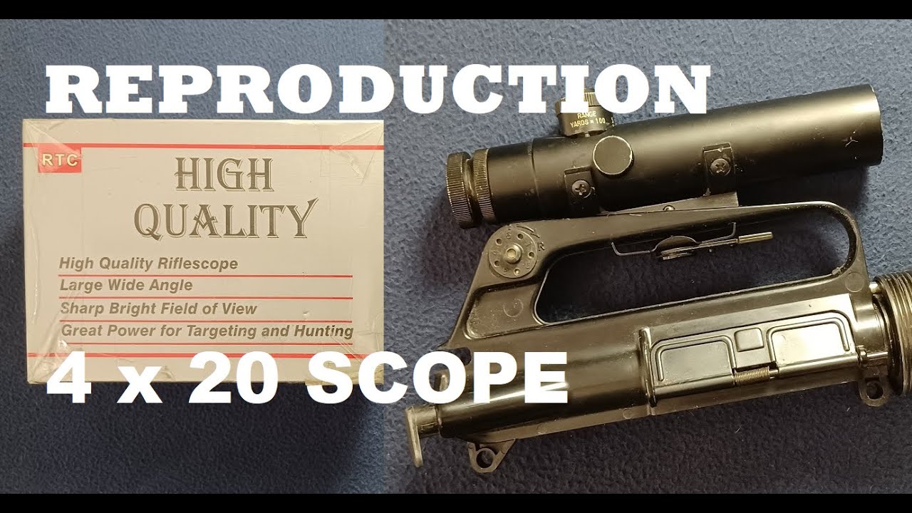 RTC Copy of 'Colt' 4 x 20 mm Rifle Scope, Interesting 'English' translated instructions !!! 🤣1980s
