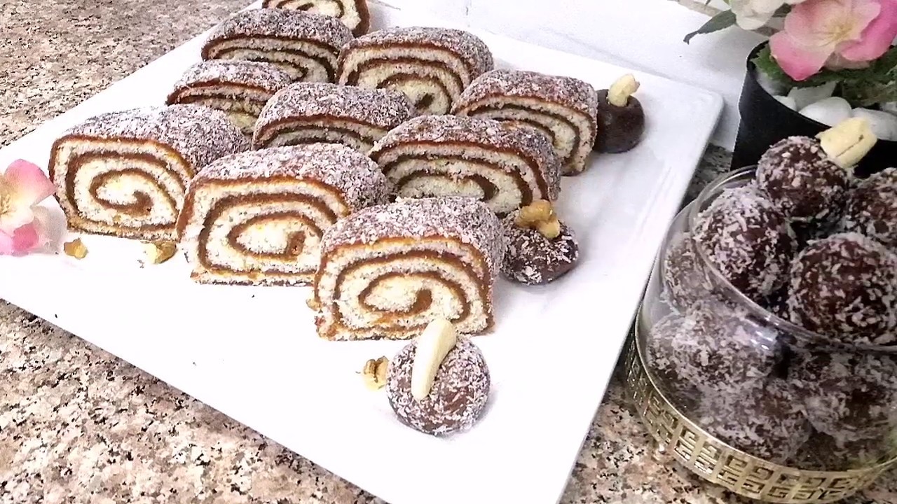 عندك تمر وجوز الهند حلا سريع التحضير بدون فرن ومفيد وصحي للكبار والصغار ولضيوف الغفة كمان😋