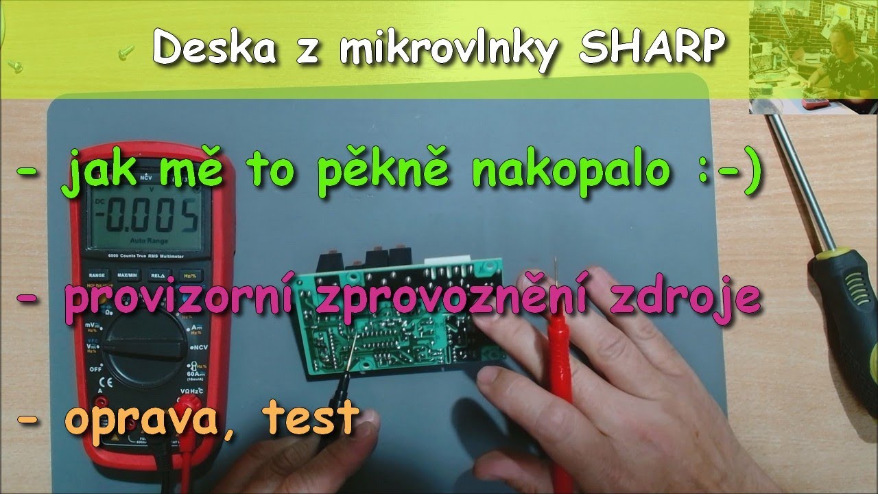 Jak jsem si myslel, že mám vybitý kondíky💥| Mikrovlnka SHARP