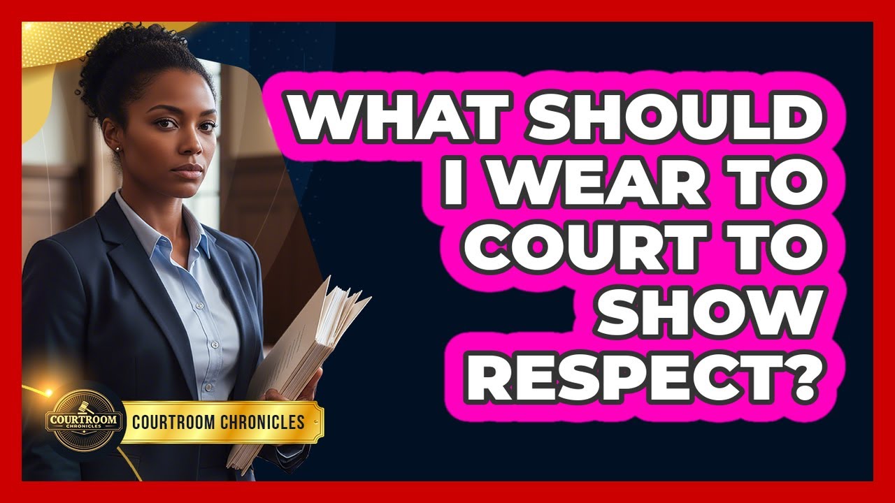 What Should I Wear To Court To Show Respect? - Courtroom Chronicles