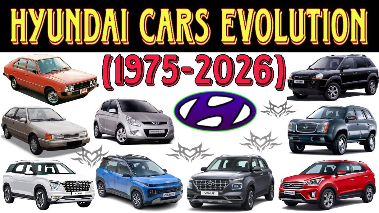 HYUNDAI CAR'S EVOLUTION (1975-2026) HYUNDAI CAR'S HISTORY 