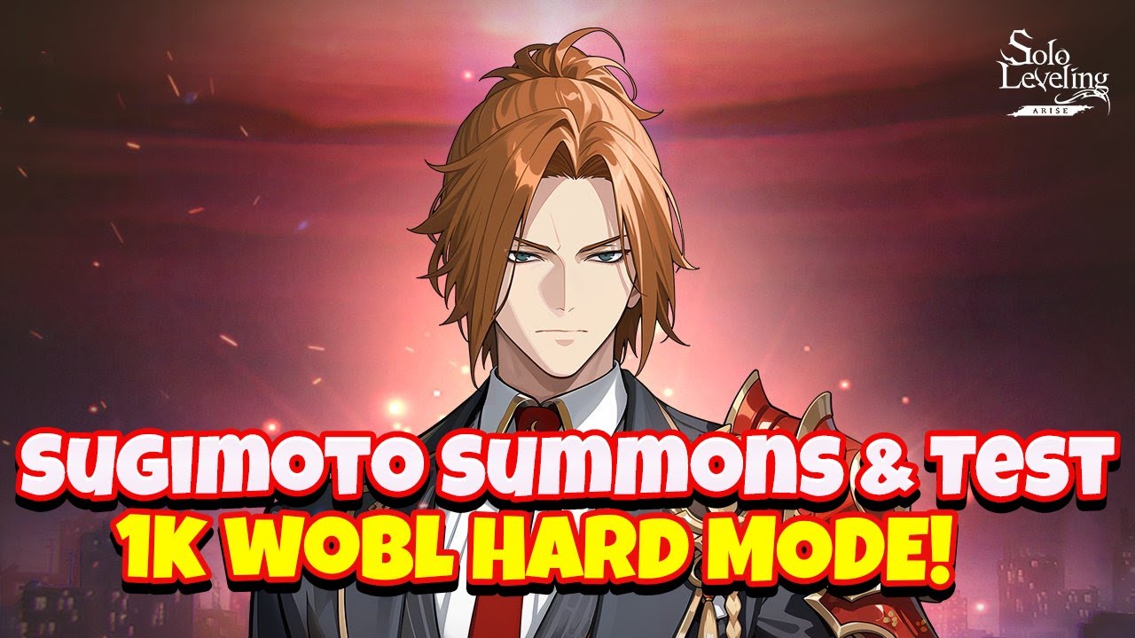 Part 2 Sugimoto Summons/Testing & 1k hard mode! [Solo Leveling: Arise]