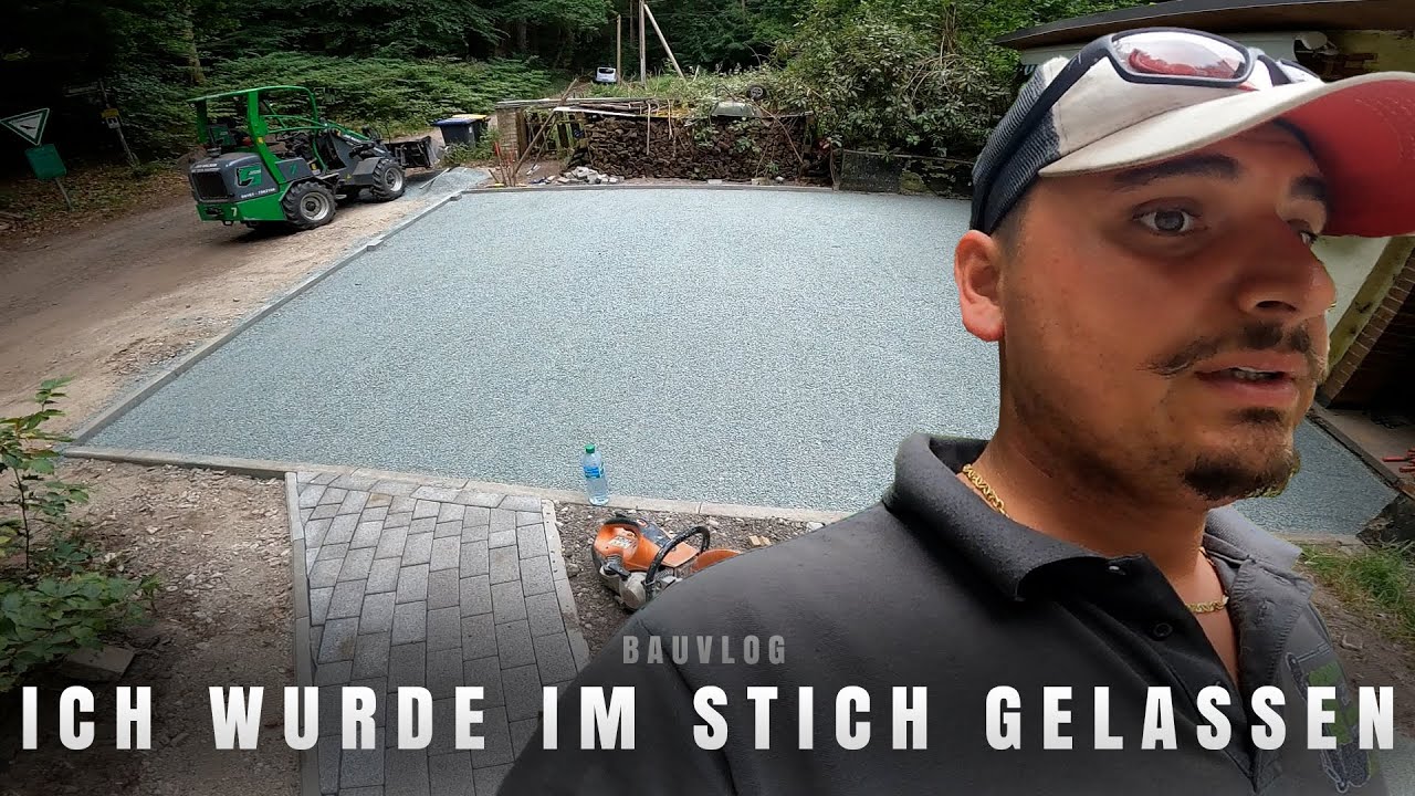 Baustelle im ALLEINGANG | So pflasterst DU richtig! | Der Macker mit dem Bagger
