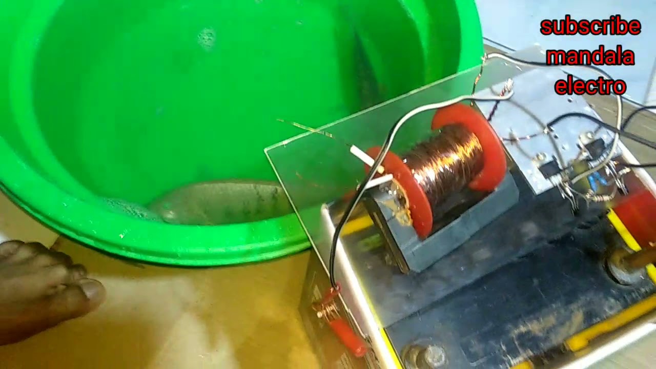 setrum ikan dari ferit flyback tv || tes ke ikan nila!