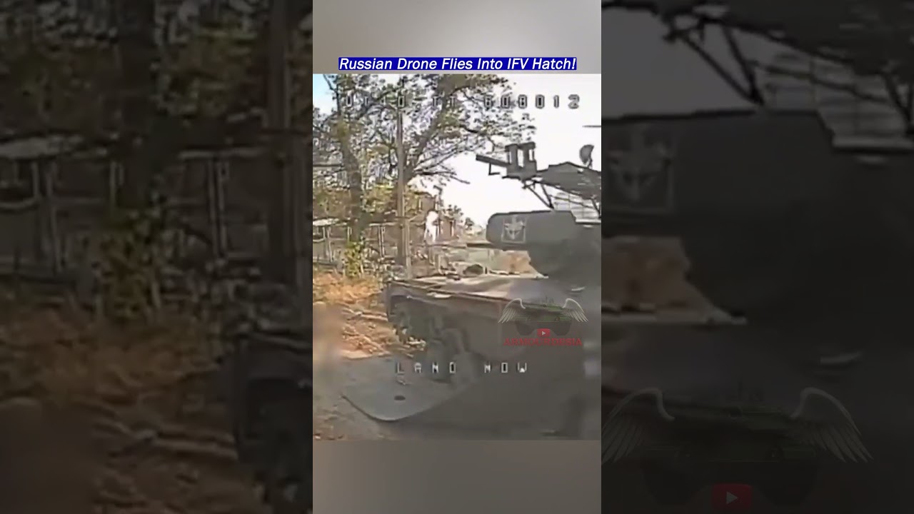 Russian VT-40 Fiber Optic Drone Takes Out BMP-1TS