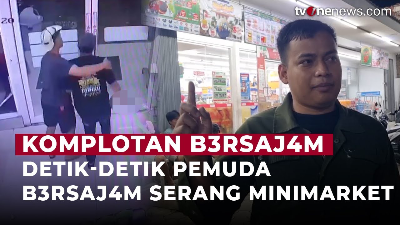 Terekam CCTV! Sekelompok Pemuda B3rsaj4m Ancam Pengunjung Minimarket di Tangsel | OneNews Update