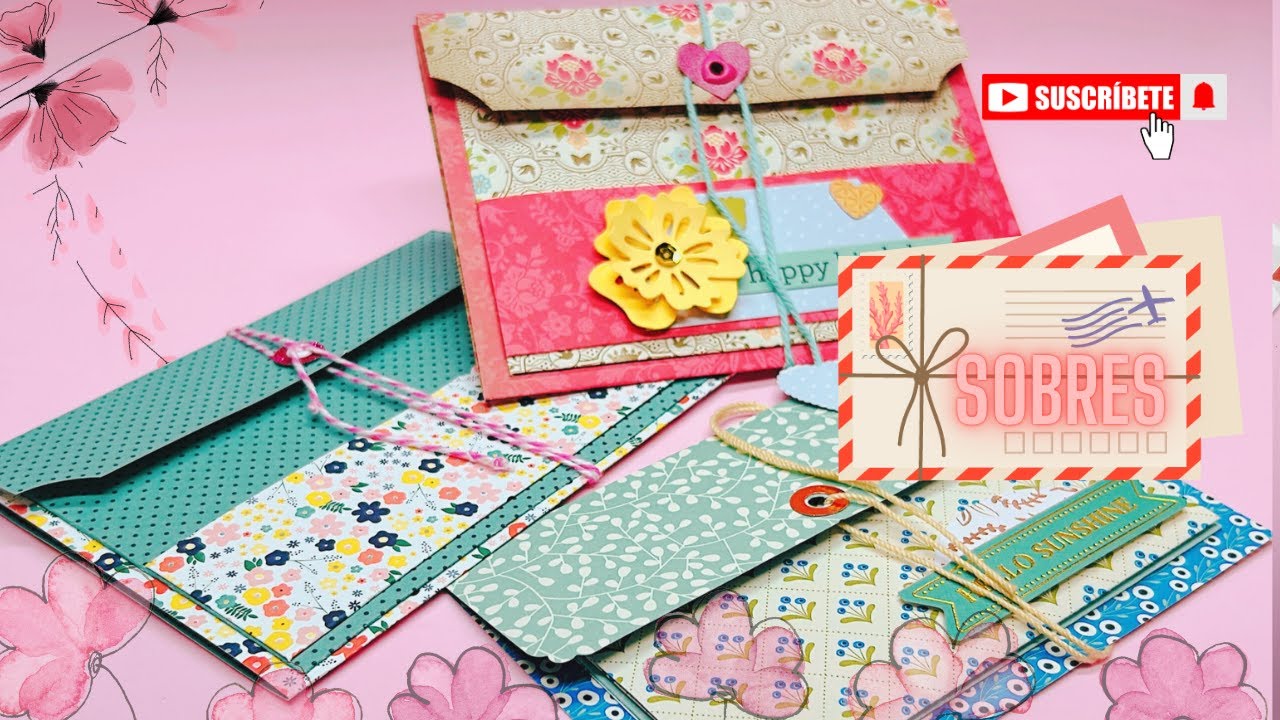 🔎 Tutorial de scrapbooking | Sobres con bolsillos | Ideas para journaling | Scrap fácil .