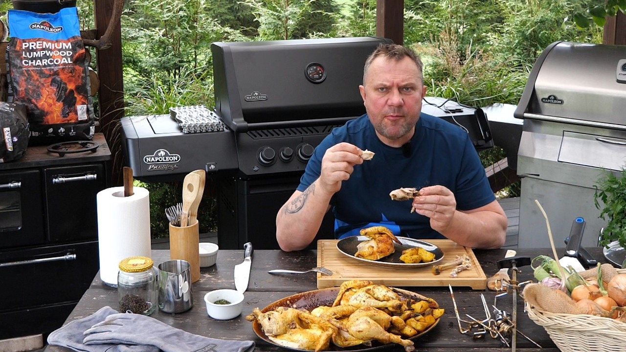 Kurczak kręcony jak u babci, z przyprawami jak u szefa a to wszystko na Grillu  / Oddaszfartucha