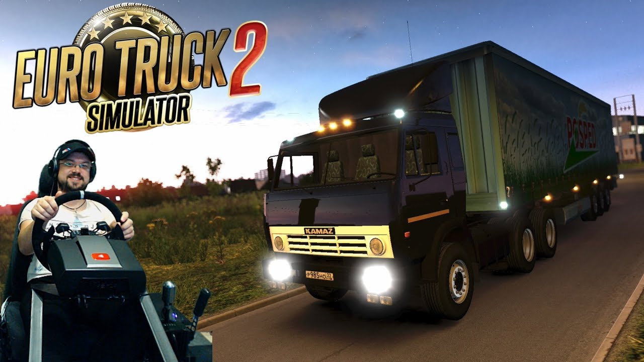 Продолжаем покатушки на Юг России на Камазе 54115 - Euro Truck Simulator 2 на руле Fanatec ClubSport