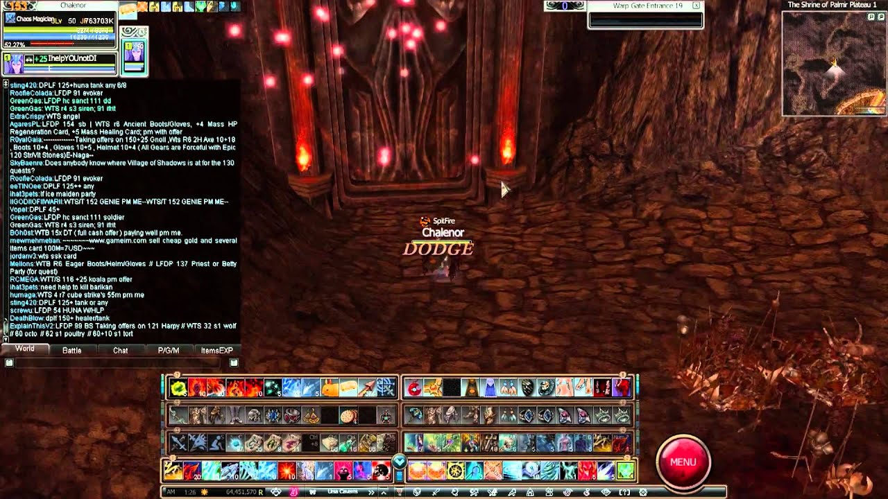 Rappelz: How to get to pp1 or pp2 takin room