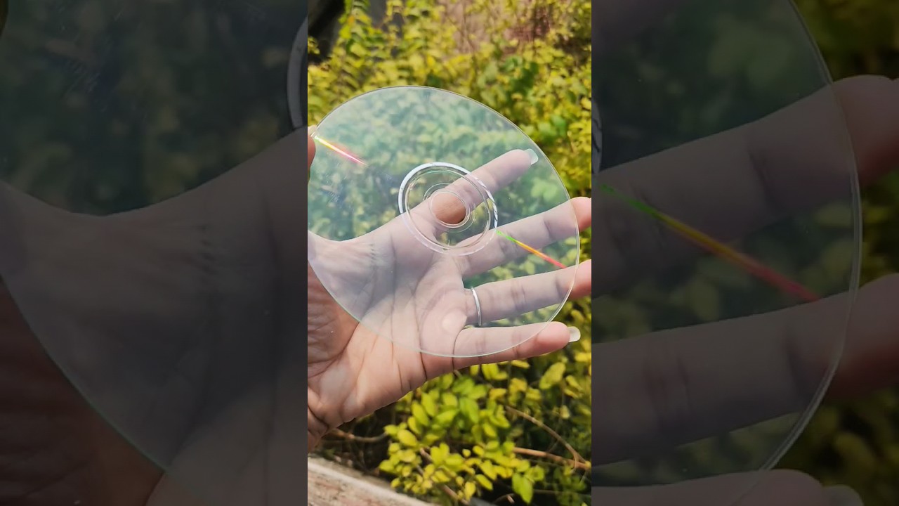 Amazing Cd DIY/how to make cd transparent/Cd art/cd decoration/cd craft ideas #shorts #creativekaji