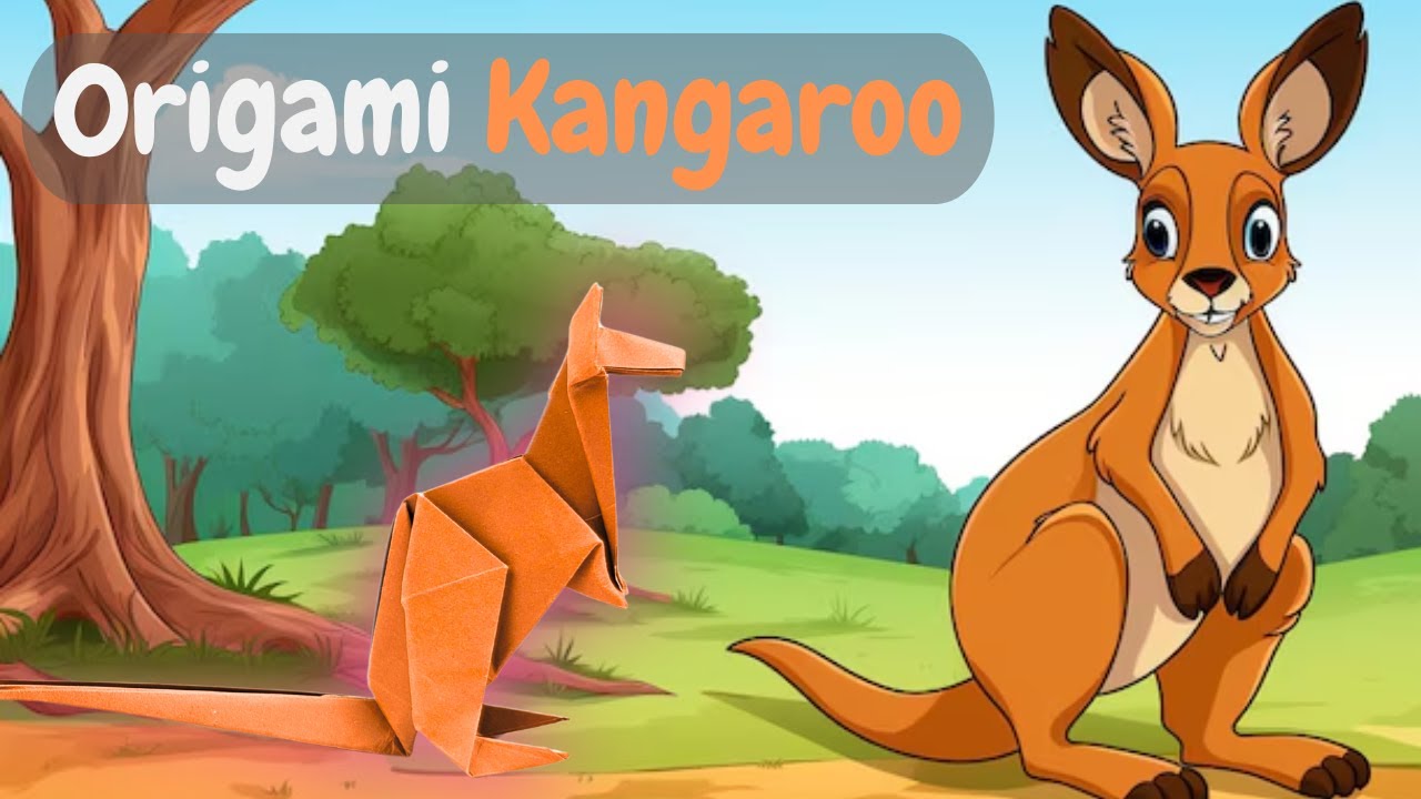 Easy Origami Kangaroo, Easy Origami Tutorial, Origami Kangaroo in Minutes