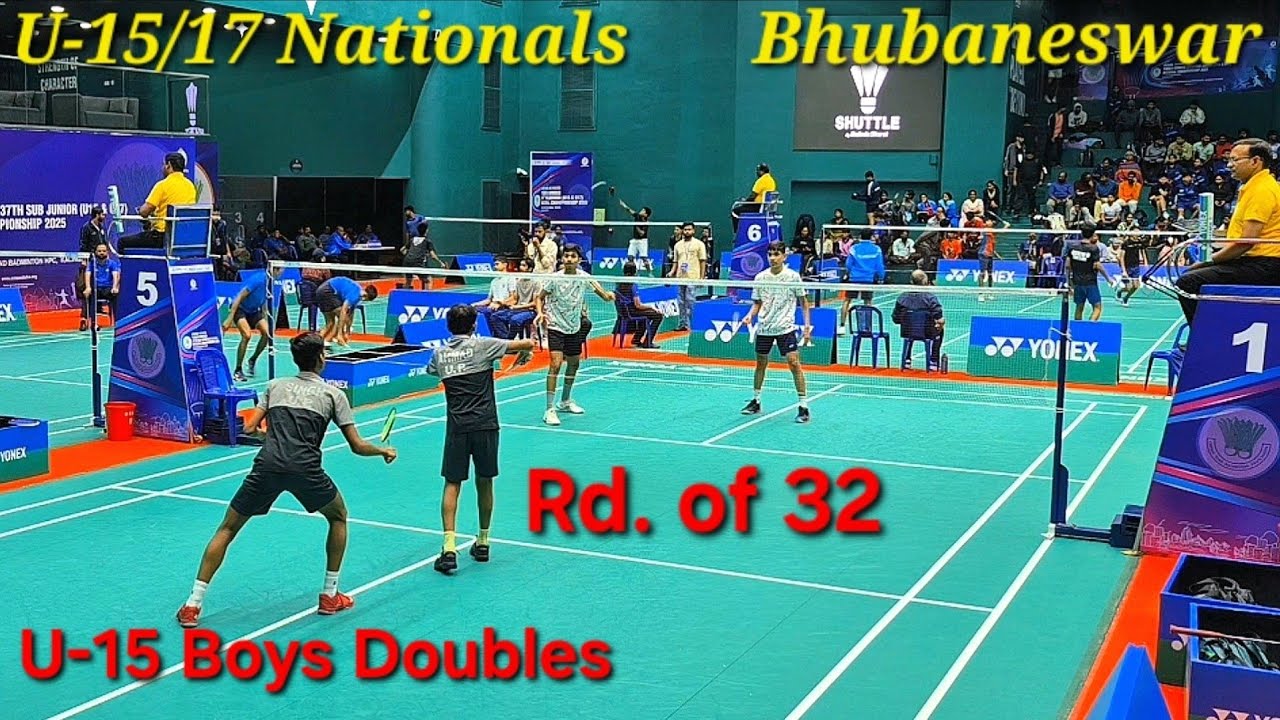 Ateeq/Ankur Vs Hemraj/Yash, U15 BD Rd. of 32, Nationals Bhubaneswar Dec 2025